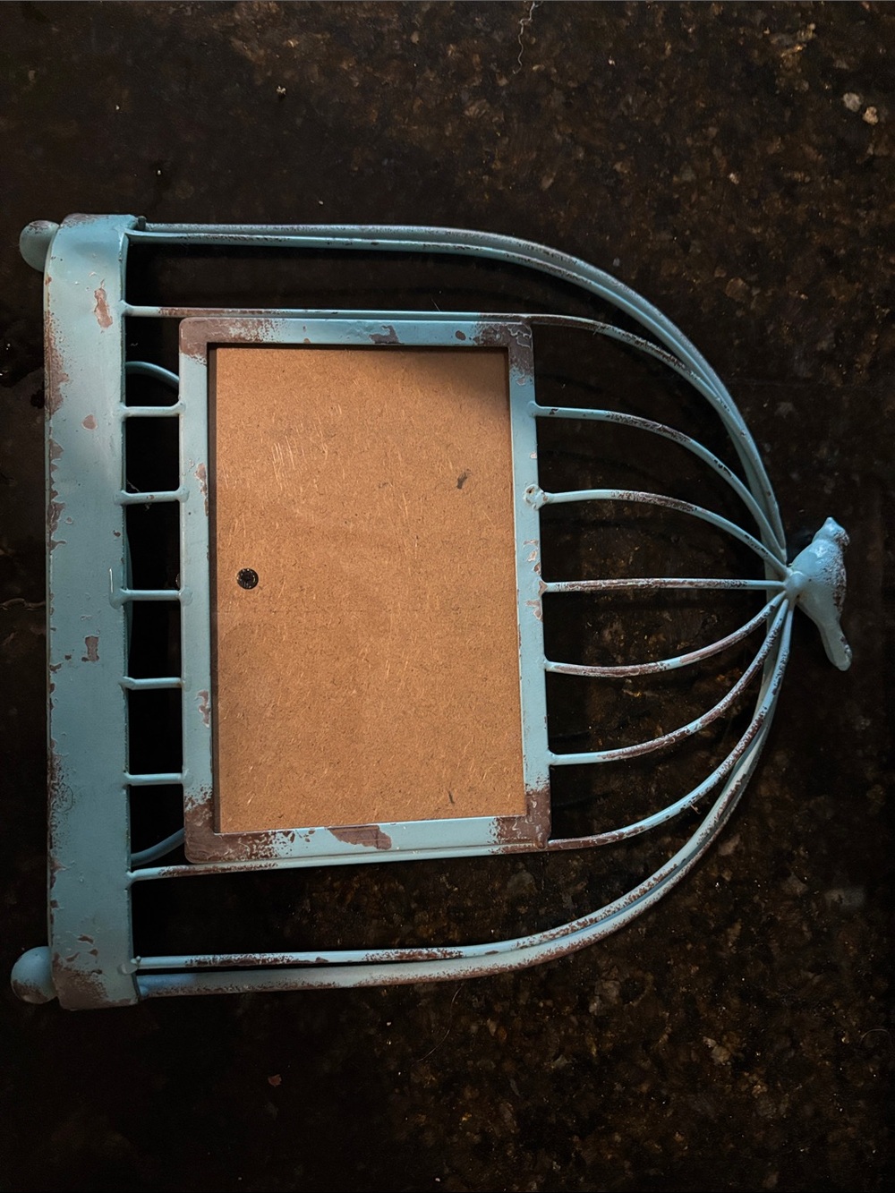 Rustic Blue Birdcage Photo Frame - Picture 6 of 6